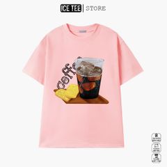 Áo Thun Nữ, Áo Phông Nam Nữ Unisex Tay Lỡ ICETEE Mã i30 Hình in Cốc Cafe Cute Chất Cotton Form Rộng Phong Cách Ulzzang