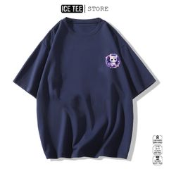 Áo Thun Nữ, Áo Phông Nam Nữ Unisex Tay Lỡ ICETEE Mã i48 Hình in Yummy Cat Cute Chất Cotton Form Rộng Phong Cách Ulzzang