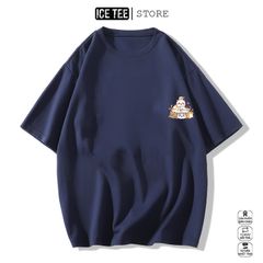 Áo Thun Nữ, Áo Phông Nam Nữ Unisex Tay Lỡ ICETEE Mã i43 Hình in Cún Cưng Cute Chất Cotton Form Rộng Phong Cách Ulzzang