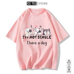 Áo Thun Nữ, Áo Phông Nam Nữ Unisex Tay Lỡ ICETEE Mã i55 Hình in Cún con Cute Chất Cotton Form Rộng Phong Cách Ulzzang