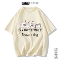 Áo Thun Nữ, Áo Phông Nam Nữ Unisex Tay Lỡ ICETEE Mã i55 Hình in Cún con Cute Chất Cotton Form Rộng Phong Cách Ulzzang