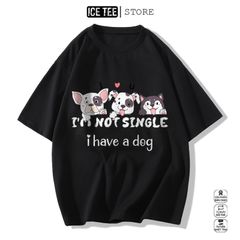 Áo Thun Nữ, Áo Phông Nam Nữ Unisex Tay Lỡ ICETEE Mã i55 Hình in Cún con Cute Chất Cotton Form Rộng Phong Cách Ulzzang