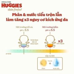 Miếng lót sơ sinh Huggies Perfect NB1 64+4 miếng dùng cho trẻ dưới 5kg,với 2 vùng thấm hút nhanh giảm kích ứng da cho bé