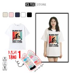 Áo Thun Nữ, Áo Phông Nam Nữ Unisex Tay Lỡ ICETEE Mã i25 Hình in 1 mặt Chất Cotton Form Rộng Phong Cách Ulzzang