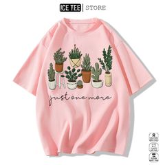Áo Thun Nữ, Áo Phông Nam Nữ Unisex Tay Lỡ ICETEE Mã i37 Hình in Xương Rồng Chất Cute Cotton Form Rộng Phong Cách Ulzzang