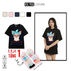 Áo thun ICETEE i08, Áo Phông, Áo Unisex, 100% Cotton, Tay Lỡ Form Oversize
