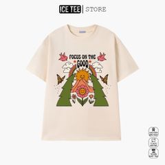 Áo Thun Nữ, Áo Phông Nam Nữ Unisex Tay Lỡ ICETEE Mã i22 Hình in mùa hè Cute Chất Cotton Form Rộng Phong Cách Ulzzang