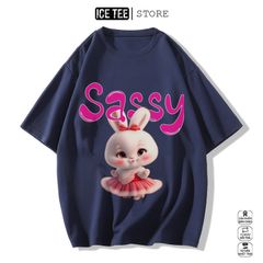 Áo Thun Nữ, Áo Phông Nam Nữ Unisex Tay Lỡ ICETEE Mã i51 Hình in SaSSy Cute Chất Cotton Form Rộng Phong Cách Ulzzang
