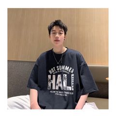 Áo thun ICETEE HOT SUMMER Unisex Chất Cottton Co Giãn Thoáng Mát,Áo Phông Cổ Tròn Tay Lỡ Form Oversize Thời Trang Nam Nữ