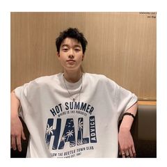 Áo thun ICETEE HOT SUMMER Unisex Chất Cottton Co Giãn Thoáng Mát,Áo Phông Cổ Tròn Tay Lỡ Form Oversize Thời Trang Nam Nữ