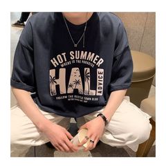Áo thun ICETEE HOT SUMMER Unisex Chất Cottton Co Giãn Thoáng Mát,Áo Phông Cổ Tròn Tay Lỡ Form Oversize Thời Trang Nam Nữ