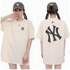 Áo thun unisex NY Classic Monogram Biglux Chất Cotton Form Rộng Nam Nữ