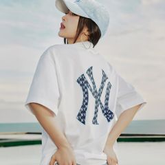 Áo thun unisex NY Classic Monogram Biglux Chất Cotton Form Rộng Nam Nữ