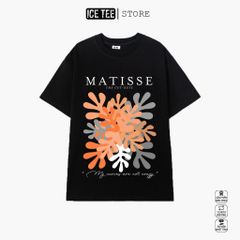 Áo Thun Nữ, Áo Phông Nam Nữ Unisex Tay Lỡ ICETEE Mã i35 Hình in Matisse Cute Chất Cotton Form Rộng Phong Cách Ulzzang