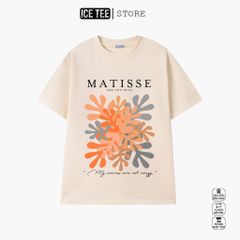 Áo Thun Nữ, Áo Phông Nam Nữ Unisex Tay Lỡ ICETEE Mã i35 Hình in Matisse Cute Chất Cotton Form Rộng Phong Cách Ulzzang