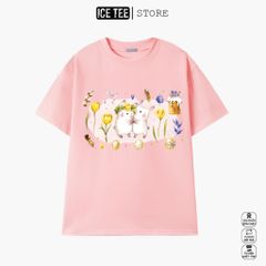 Áo Thun Nữ, Áo Phông Nam Nữ Unisex Tay Lỡ ICETEE Mã i13 Hình in Pikachu Cute Chất Cotton Form Rộng Phong Cách Ulzzang