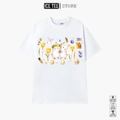 Áo Thun Nữ, Áo Phông Nam Nữ Unisex Tay Lỡ ICETEE Mã i13 Hình in Pikachu Cute Chất Cotton Form Rộng Phong Cách Ulzzang