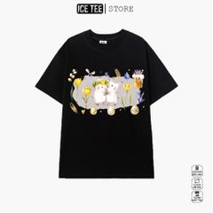 Áo Thun Nữ, Áo Phông Nam Nữ Unisex Tay Lỡ ICETEE Mã i13 Hình in Pikachu Cute Chất Cotton Form Rộng Phong Cách Ulzzang