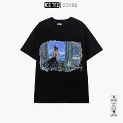Áo Thun Nữ, Áo Phông Nam Nữ Unisex Tay Lỡ ICETEE Mã i18 Hình in Cute Chất Cotton Form Rộng Phong Cách Ulzzang