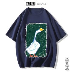 Áo Thun Nữ, Áo Phông Nam Nữ Unisex Tay Lỡ ICETEE Mã i58 Hình in hình lớn Cute Chất Cotton Form Rộng Phong Cách Ulzzang