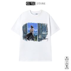 Áo Thun Nữ, Áo Phông Nam Nữ Unisex Tay Lỡ ICETEE Mã i18 Hình in Cute Chất Cotton Form Rộng Phong Cách Ulzzang