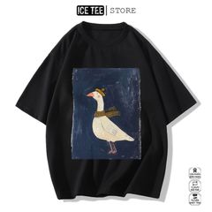 Áo Thun Nữ, Áo Phông Nam Nữ Unisex Tay Lỡ ICETEE Mã i57 Hình in vịt con Cute Chất Cotton Form Rộng Phong Cách Ulzzang