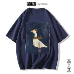 Áo Thun Nữ, Áo Phông Nam Nữ Unisex Tay Lỡ ICETEE Mã i57 Hình in vịt con Cute Chất Cotton Form Rộng Phong Cách Ulzzang