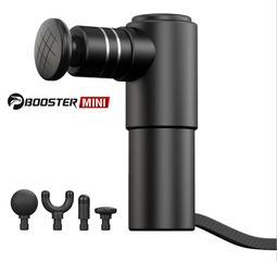 Súng massage cầm tay Booster MINI 1 - Thiết bị massage trị liệu công suất 70W, 4 đầu massage, pin 2500mAh, giảm đau và phục hồi nhanh chóng