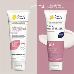 Cancer Council SPF 50+ Face & Body Moisturiser 75ml