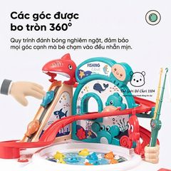 Đồ chơi bàn câu cá nam châm có nhạc xoay 360 độ rèn luyện tư duy cho bé, Thế giới đồ chơi 1104