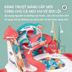 Đồ chơi bàn câu cá nam châm có nhạc xoay 360 độ rèn luyện tư duy cho bé, Thế giới đồ chơi 1104
