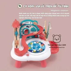 Đồ chơi bàn câu cá nam châm có nhạc xoay 360 độ rèn luyện tư duy cho bé, Thế giới đồ chơi 1104