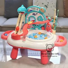 Đồ chơi bàn câu cá nam châm có nhạc xoay 360 độ rèn luyện tư duy cho bé, Thế giới đồ chơi 1104