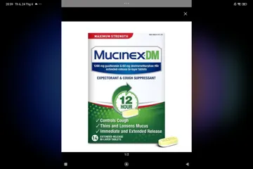 Viên uống giảm ho, đau rát họng, long đờm Mucinex DM 14 viên 