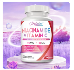 (30 viên) Bổ sung Niacinamide Vitamin C & E dưỡng trắng da, mờ vết thâm