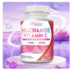 (30 viên) Bổ sung Niacinamide Vitamin C & E dưỡng trắng da, mờ vết thâm