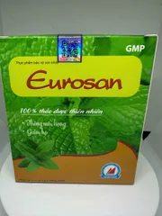 Eurosan Giảm ho, thông thoáng mủi họng, đau rát họng, khản tiếng, hắt hơi sổ mũi, cảm lạnh viên 100 ml