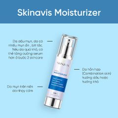 [HÀNG CÔNG TY] Lotion Dưỡng Ẩm Và Làm Dịu, Phục Hồi Da Skinavis Moisturizer Cho Da Thường, Hỗn Hợp, Da Dầu Mụn, Da Khô