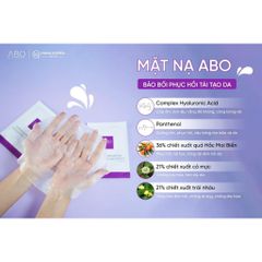 HÀNG CÔNG TY - COMBO 10 Mặt nạ ABO Active B5 Hyaluron Mask Pack phục hồi cấp ẩm làm dịu da chống lão hóa-25ml