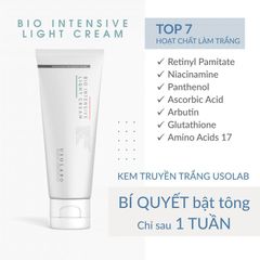 Kem Dưỡng Thể Usolab Bio Intensive Light Cream Kem Body Trắng Sáng Da Toàn Thân Kem Truyền Trắng Làm Dịu Da Chống Tăng