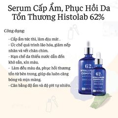 [HÀNG CÔNG TY] Tinh Chất Serum Ốc Sên Histolab Hyaluron Complex Ampoule 62% Dưỡng Ẩm Tăng Đàn Hồi Tái Tạo Da Cấp Nước