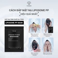 HÀNG NHẬP KHẨU - Mặt nạ Yuejin Liposome PP Mask Mặt nạ đen siêu phục hồi, cấp ẩm và tái sinh đa tầng cao cấp - 01 miếng