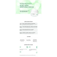 [HÀNG CÔNG TY] Kem Lô Hội Kem Dưỡng Cấp Ẩm Trắng Sáng Tái Tạo Da Chống Lão Hóa GoodnDoc Aloe Vera Hydra Soothing Cream