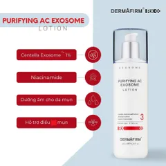 Sữa dưỡng Dermafirm Purifying AC Exosome Lotion chăm sóc da dầu mụn 120ml - 200ml