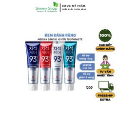 HÀNG CÔNG TY - Kem đánh răng MEDIAN Dental IQ 93% Làm sạch trắng sáng răng giúp răng chắc khỏe - Hàn Quốc 120g