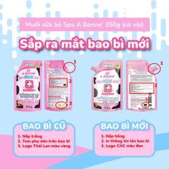 Muối Tắm Sữa Bò A Bonne Spa Milk Salt Tẩy Tế Bào Da Chết Dưỡng Ẩm Body Cơ Thể Trắng Sáng Mềm Da Abonne Thái Lan 350g
