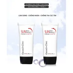[HÀNG CÔNG TY] Kem chống nắng dưỡng sáng da ngừa lão hóa 3 in 1 Goodndoc Daily Perfect Suncream SPF 50+/PA+++ 50ml