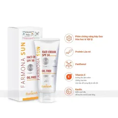 Kem Chống Nắng Farmona Sun Face Cream Oil Free SPF50 Không Chứa Dầu Cho Da Mặt Dầu Mụn 50ml