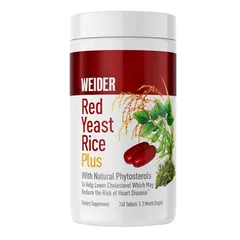 Viên uống giảm nguy cơ tim mạch Weider Red Yeast Rice Plus 1200 mg 240 viên 672930