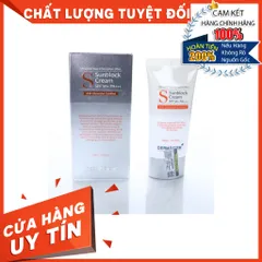 HÀNG CÔNG TY - Kem Chống Nắng Dermafirm Sun Block Cream SPF50+PA+++ Y Khoa Không Nhờn Rít Cho Da Dầu, Khô, Mụn, Nhạy Cảm